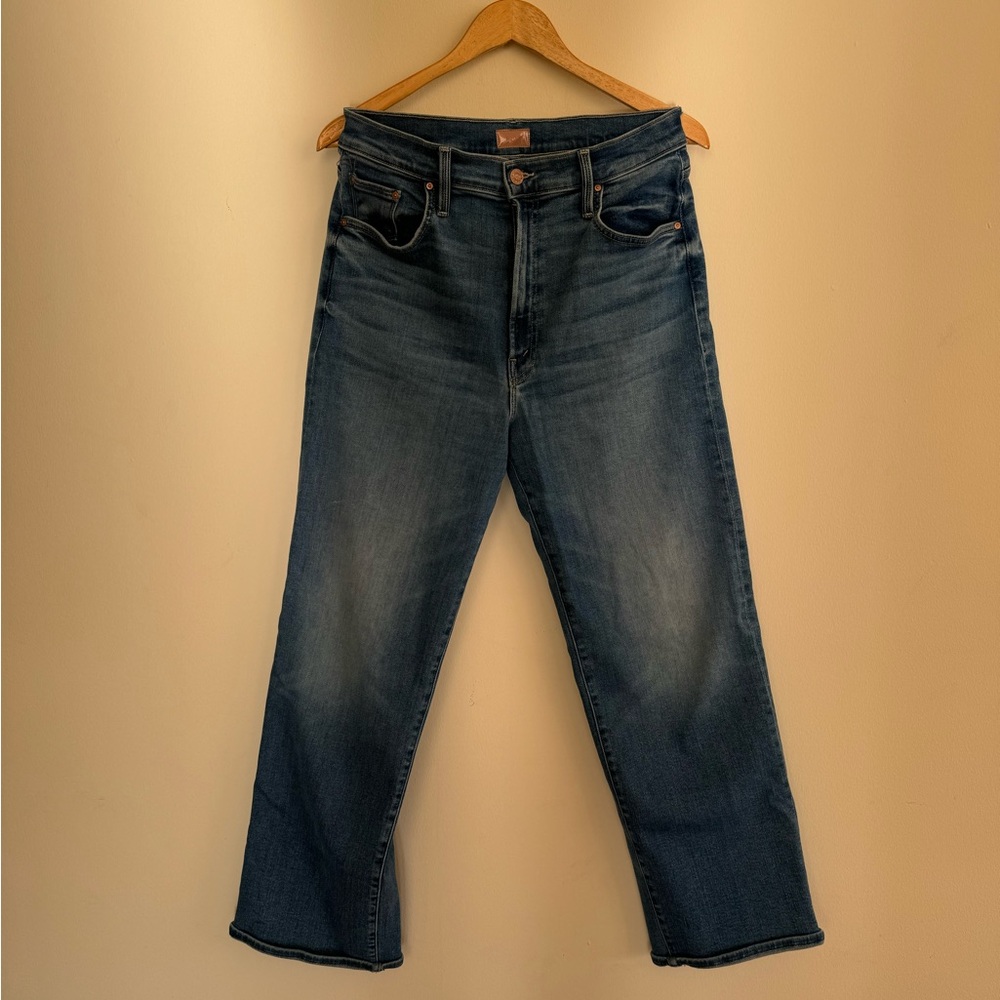 MOTHER The Rambler Zip Flood in Out of the Blue Size 31